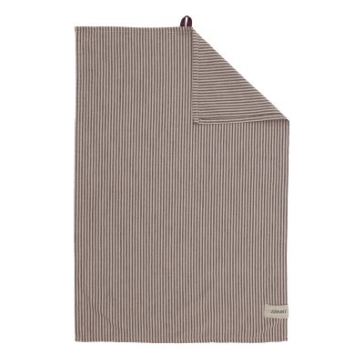 Smalrandig kökshandduk i rött och beige från Ernst.