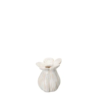 Vase Ingrid in off-white porcelain in size small – Wikholm Form