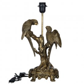 golden-brown-lamp-base-with-birds