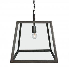 Taklampa Big City, Antique Iron/Glass - Artwood