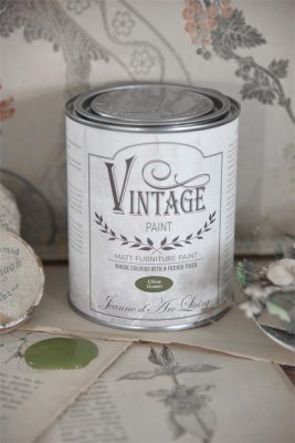 Chalk Paint Olive green, 100 & 700 ml - Vintage Paint
