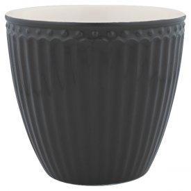 Latte cup Alice dark grey - GreenGate
