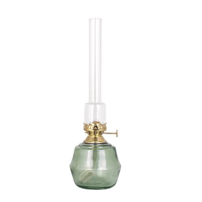Majken Kerosene lamp, H32,5 cm, Green & Brass - Strömshaga