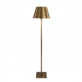 Graz floor lamp, old brass - Artwood