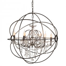 Taklampa Rome Natural Crystal, Ø 80 cm - Artwood