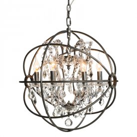 Taklampa Rome, Natural Crystal, Ø 45 cm - Artwood