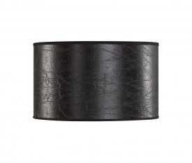 Lampskärm Cylinder Small, Leather Black - Artwood