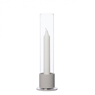 Ljusstake Cylinderglas, Naturvit & Klar - ERNST