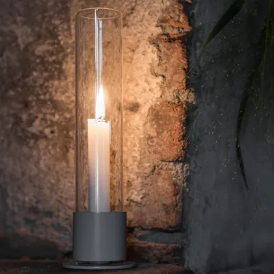 Ljusstake Cylinderglas, Mullvad & Klar - ERNST