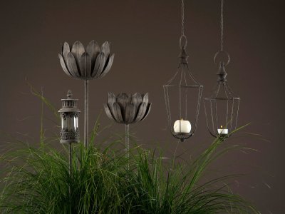 Lykta Petite, Stick, gråbrun - A Lot Decoration