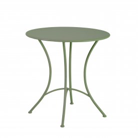 Runt olivgrönt metallbord Amalfi från Wikholm Form för uteplats