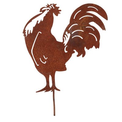 Crow rooster, stick, rust - Wikholm Form