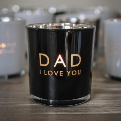 Votive Dad, incl. gift box, Black - Majas Cottage