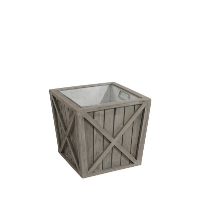 Kruka Creek plant, Charcoal Teak, två storlekar - Artwood