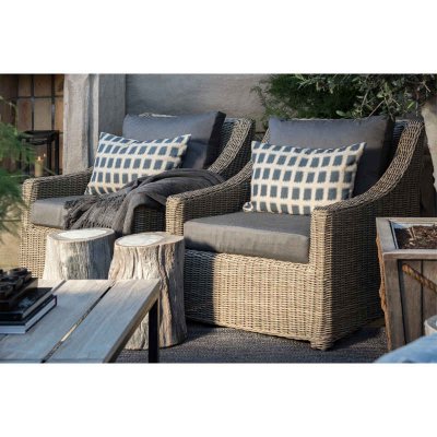 Soffbord Anson, 100x100 cm, Charcoal teak & iron - Artwood