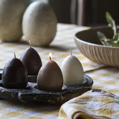Ljus Hönsägg, Cremegul, 4-pack - Affari