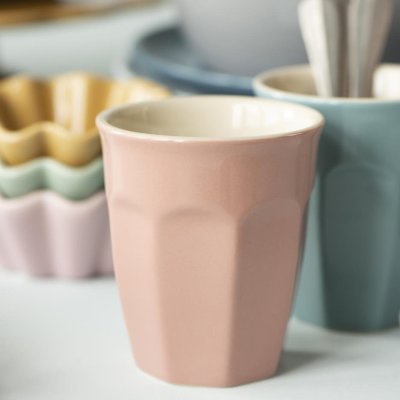 Mynte Cafe Latte Mug, Coral Almond - Ib Laursen