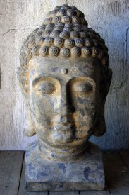 buddhahuvud-antikgrå