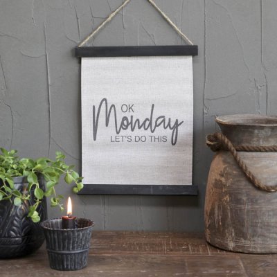 Canvas print Ok Monday, Let's Do This, H29 x W24 cm - Chic Antique