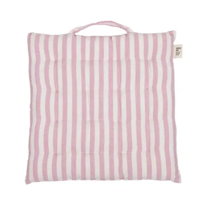 Svea Striped Seat Cushion with Handle – Recycled Cotton (Multiple Colors)