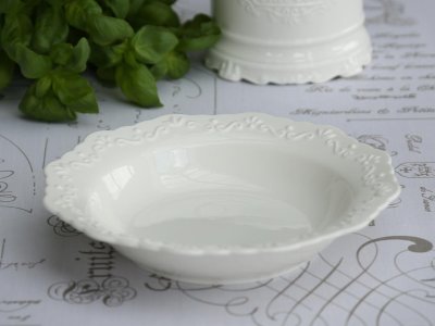 Deep plate, Provence, white - Chic Antique