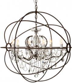 Taklampa Rome Antique Crystal, Ø 80 cm - Artwood