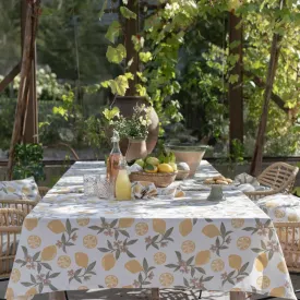 Amalfi rektangulär duk i återvunnen bomull från Fondaco.