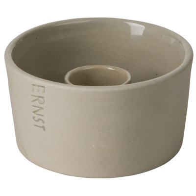 Candlestick Bowl for crown candles, beige - ERNST