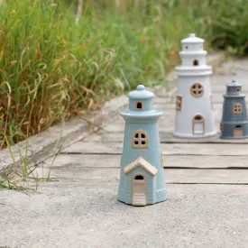 himmelsblått-fyrtorn-i-keramik-med-LED-från-Chic-Antique