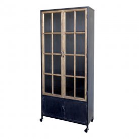 industrial-display-cabinet-in-antique-black-with-wooden-details