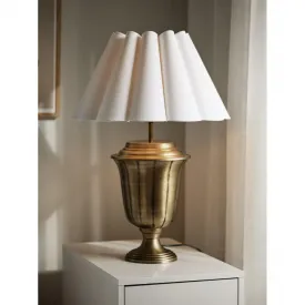 urn-shaped-table-lamp-with-white-flower-shaped-shade