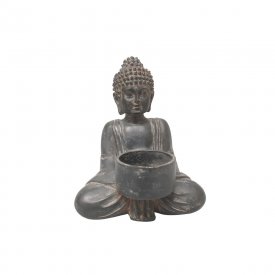 buddha-ljushållare-matt-svart