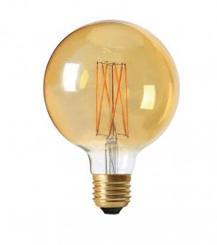 Elect LED Filament Globe 125mm, E27, 2,5W gold - PR Home