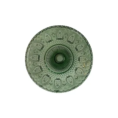 cake-plate-green-glass-small