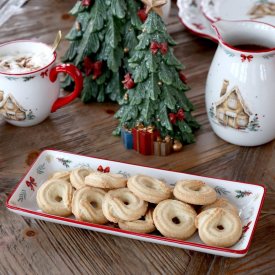 Serving platter Chalet de Noël Cherry - Chic Antique
