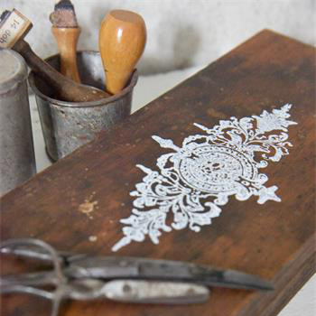 Stämpel Oval, 8 cm - Vintage Paint