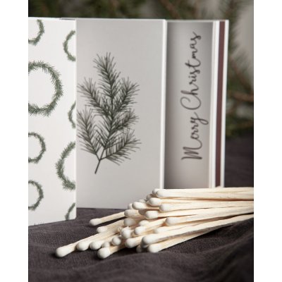 Matchbox Merry Christmas, L12 cm, white - Storefactory
