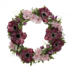 artificial-wreath-pink-flowers