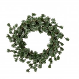 Large artificial larch wreath in green from Wikholm Form.