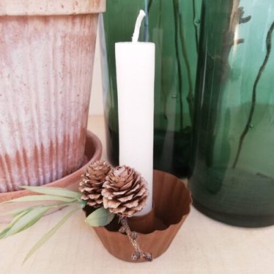 Candlestick Cupcake, Rust - Madleys