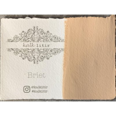 Hand-painted Color Sample – Light Orange – Bríet – from Kalklitir