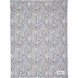 tea-towel-with-beige-and-blue-paisleypattern