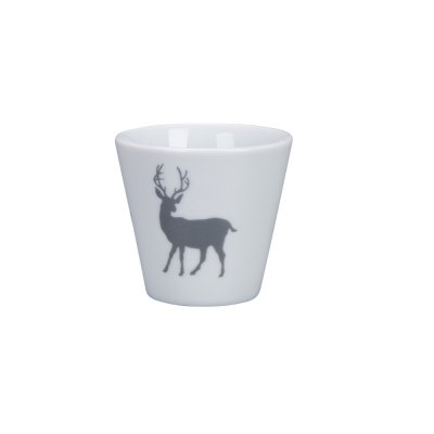 Espresso cup Winter Lodge, White & Grey - Krasilnikoff