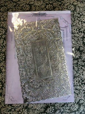 Dresden decoration lace silver