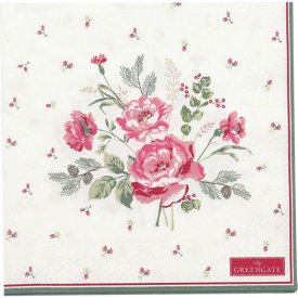 white-paper-napkin-with-wintery-flowers