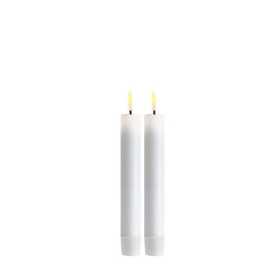 LED Kronljus rustik, H15 cm, 2-pack, Vit - Deluxe Homeart