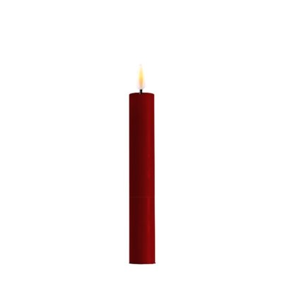 LED Kronljus rustik, H15 cm, 2-pack, Bordeaux - Deluxe Homeart