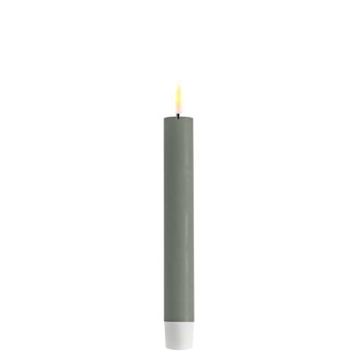 LED Kronljus rustik, H15 cm, 2-pack, Salviagrön - Deluxe Homeart