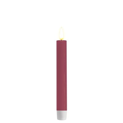 LED Kronljus rustik, H15 cm, 2-pack, Magenta - Deluxe Homeart