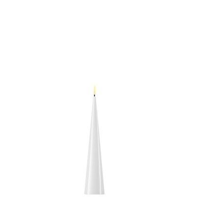 LED Kon-ljus lackad, H20 cm, Vit - Deluxe Homeart